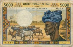 5000 Francs MALI  1984 P.14e q.MB
