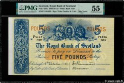 5 Pounds SCOTLAND  1943 P.317c fST