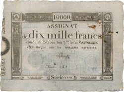 10000 Francs FRANCIA  1795 Ass.52a
