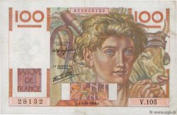 100 Francs JEUNE PAYSAN FRANKREICH  1946 F.28.09 fVZ