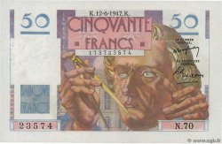 50 Francs LE VERRIER  FRANCE  1947 F.20.08