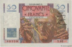 50 Francs LE VERRIER FRANCIA  1947 F.20.09 SPL+