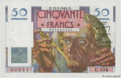 50 Francs LE VERRIER FRANKREICH  1949 F.20.12