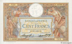 100 Francs LUC OLIVIER MERSON grands cartouches FRANCE  1934 F.24.13 XF+