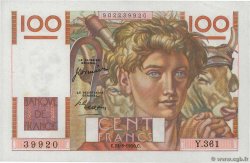 100 Francs JEUNE PAYSAN FRANKREICH  1950 F.28.26