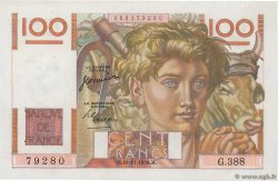 100 Francs JEUNE PAYSAN FRANCE  1950 F.28.28 XF+