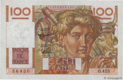 100 Francs JEUNE PAYSAN FRANKREICH  1952 F.28.31