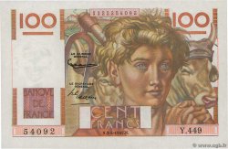 100 Francs JEUNE PAYSAN FRANKREICH  1952 F.28.32