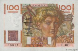 100 Francs JEUNE PAYSAN FRANCE  1952 F.28.32 UNC