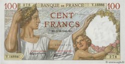 100 Francs SULLY FRANKREICH  1940 F.26.42