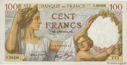 100 Francs SULLY FRANCE  1941 F.26.62 pr.NEUF