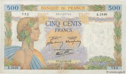 500 Francs LA PAIX FRANKREICH  1941 F.32.14