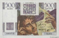500 Francs CHATEAUBRIAND FRANCE  1947 F.34.07 pr.SUP