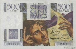 500 Francs CHATEAUBRIAND FRANKREICH  1953 F.34.11