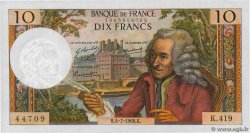 10 Francs VOLTAIRE FRANCE  1968 F.62.33 UNC-