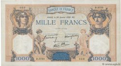 1000 Francs CÉRÈS ET MERCURE type modifié FRANCIA  1939 F.38.33 BB