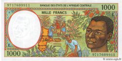 1000 Francs ZENTRALAFRIKANISCHE LÄNDER  1997 P.402Ld ST
