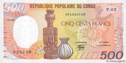 500 Francs CONGO  1989 P.08a FDC
