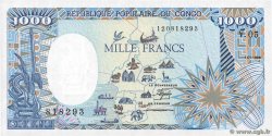 1000 Francs CONGO  1988 P.10a FDC