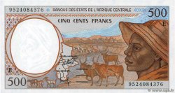 500 Francs ZENTRALAFRIKANISCHE LÄNDER  1995 P.201Ec fST+