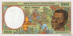 1000 Francs ZENTRALAFRIKANISCHE LÄNDER  1994 P.202Eb fST+