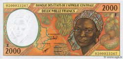 2000 Francs CENTRAL AFRICAN STATES  2002 P.203Eh UNC-