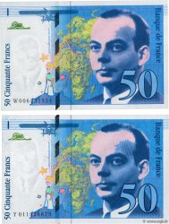 50 Francs SAINT-EXUPÉRY Lot FRANCIA  1993 F.72.02 AU