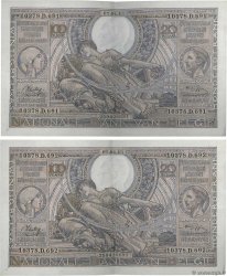 100 Francs - 20 Belgas Consécutifs BELGIEN  1943 P.112 VZ