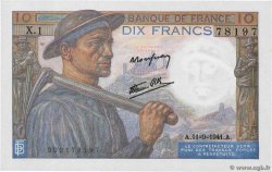 10 Francs MINEUR FRANCIA  1941 F.08.01 AU