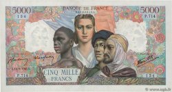 5000 Francs EMPIRE FRANÇAIS FRANCIA  1945 F.47.30 EBC