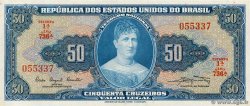 50 Cruzeiros BRAZIL  1961 P.169a UNC