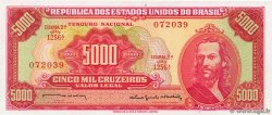 5000 Cruzeiros BRASIL  1964 P.182b FDC