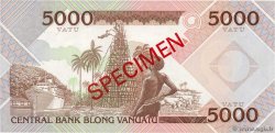 5000 Vatu Spécimen VANUATU  1989 P.04s ST