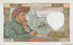 50 Francs JACQUES CŒUR FRANCIA  1941 F.19.09