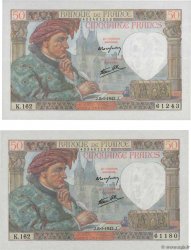 50 Francs JACQUES CŒUR Lot FRANCIA  1941 F.19.17 SC+