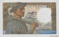 10 Francs MINEUR FRANCIA  1949 F.08.22 SC+