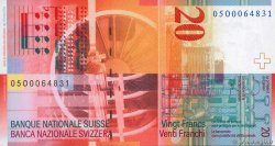 20 Francs SUISSE  2005 P.69d FDC