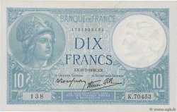 10 Francs MINERVE modifié FRANCE  1939 F.07.04 XF