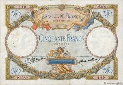 50 Francs LUC OLIVIER MERSON type modifié FRANCIA  1930 F.16.01 BC