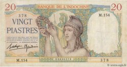 20 Piastres INDOCINA FRANCESE  1936 P.056b