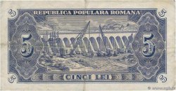 5 Lei ROMANIA  1952 P.083a F+