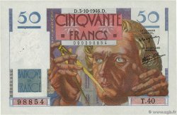50 Francs LE VERRIER FRANCE  1946 F.20.06 XF+