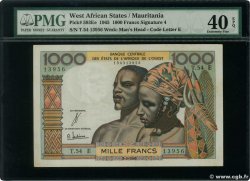 1000 Francs WEST AFRIKANISCHE STAATEN  1965 P.503Ee fVZ