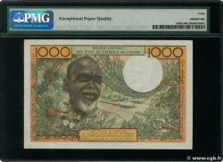 1000 Francs ESTADOS DEL OESTE AFRICANO  1965 P.503Ee MBC+