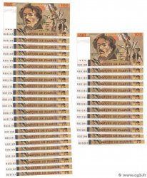 100 Francs DELACROIX modifié Consécutifs FRANCE  1984 F.69.08a