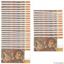 100 Francs DELACROIX modifié Consécutifs FRANKREICH  1984 F.69.08a fST+