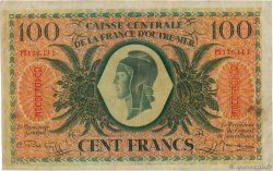100 Francs Marianne Type anglais GUADELOUPE  1944 P.29a TB