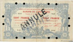 100 Francs  Annulé NEW CALEDONIA  1914 P.17 F