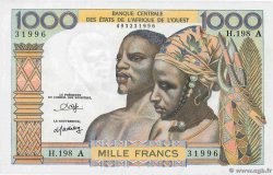 1000 Francs WEST AFRIKANISCHE STAATEN  1980 P.103An fST+