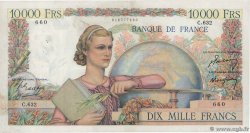 10000 Francs GÉNIE FRANÇAIS FRANKREICH  1950 F.50.27